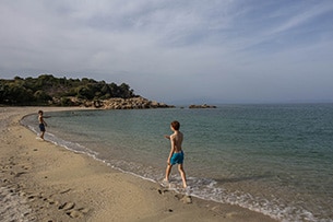 Calcidica con bambini, spiagge Olimpiada