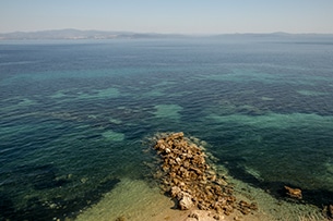 Kassandra con bambini, Penisola Calcidica, Grecia