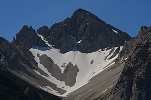 Seefeld con bambini d'estate, ghiacciaio