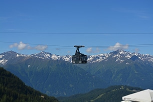 Seefeld con bambini d'estate, funivia