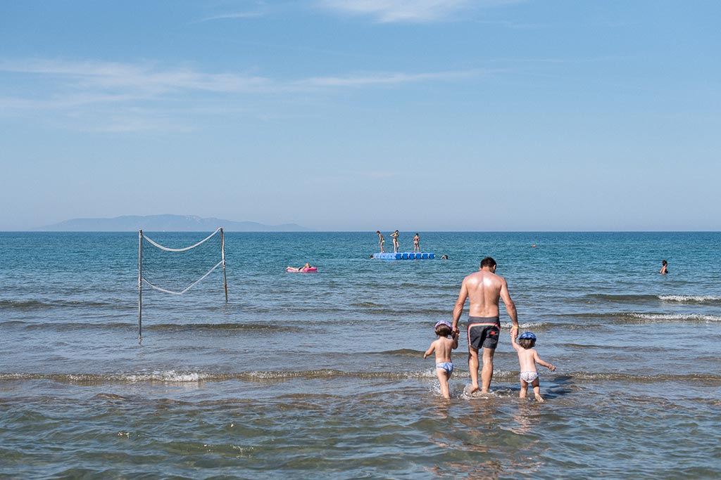 Il Gabbiano Camping Village per bambini in Maremma, il mare