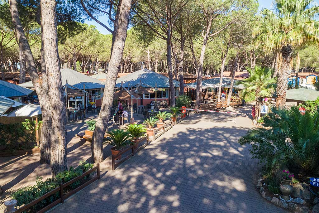 Il Gabbiano Camping Village per bambini in Maremma, il contesto nel verde