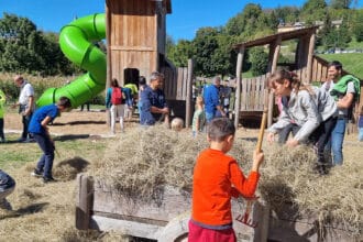 Latte in festa, bambini