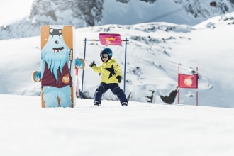 Sciare con bambini allo Stubai