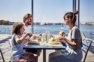 Ginevra per famiglie: pranzo sulla spiaggia