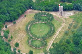 Bosco di San Francesco ad Assisi, vista del terzo paradiso