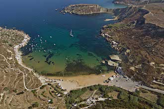 Malta - Gnejna Bay Aerial View by Clive Vella