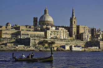 Malta - Valletta from Marsamxett Harbour 01 by Clive Vella