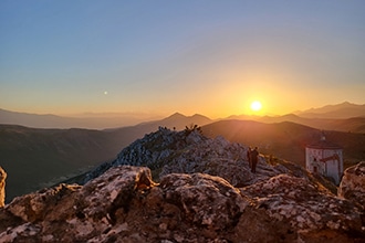 Rocca Calascio al tramonto