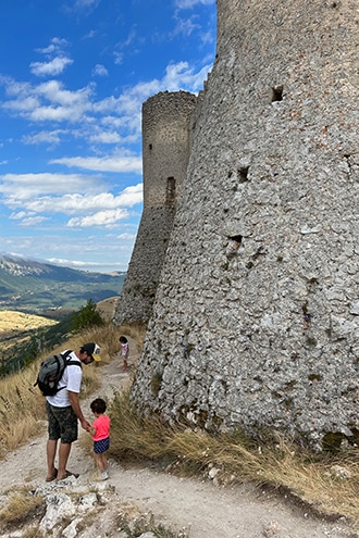 Rocca Calascio con i bambini