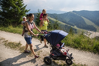 Baby trekking in Alpe Cimbra