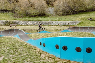 Pump Track nella frazione Verney, Torgnon