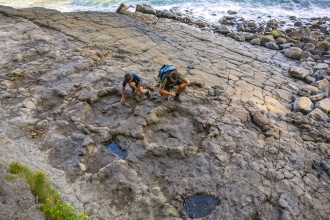 La Griega spiaggia impronte di dinosauro