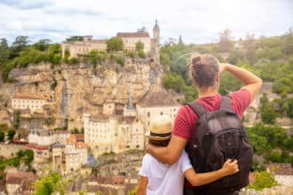 Rocamadour con bambini