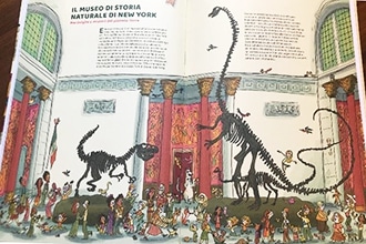 Libro per bambini Il giro del mondo in 12 Musei, il Museo di New York