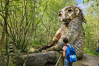 Fiandre con bambini, i troll del parco Van De Schorre Boom