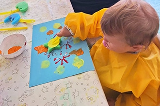 Laboratorio bimbi piccoli al Cavallino Bianco Ortisei