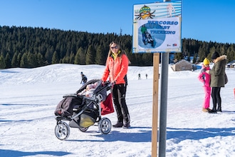 Percorsi di Baby Trekking invernali a Passo Coe in Alpe Cimbra