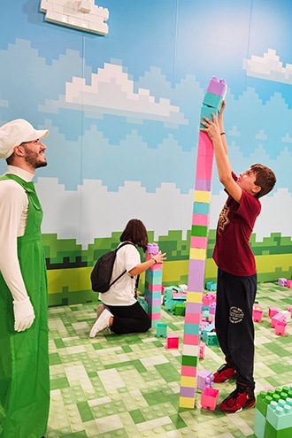 Mostra Art of Play a Roma, bricks