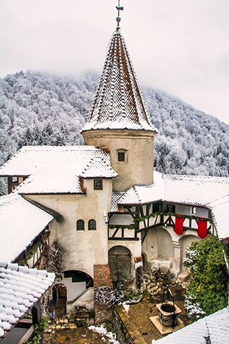 Castello di Bran, cortile interno