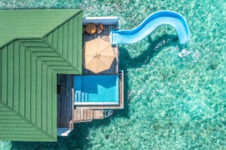 Resort alle Maldive: Siyam-World Ocean-Villa con scivolo