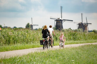 Kinderdijk in bicicletta